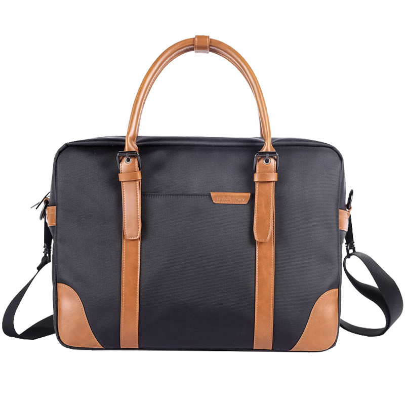 手提包男士横版简约复古公事帆布包 新番祖天喆男士包袋