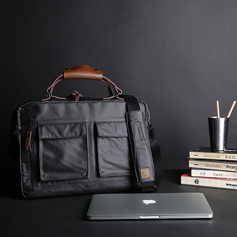 男商务包休闲简约复古单肩手提包 新番祖天喆男士包袋