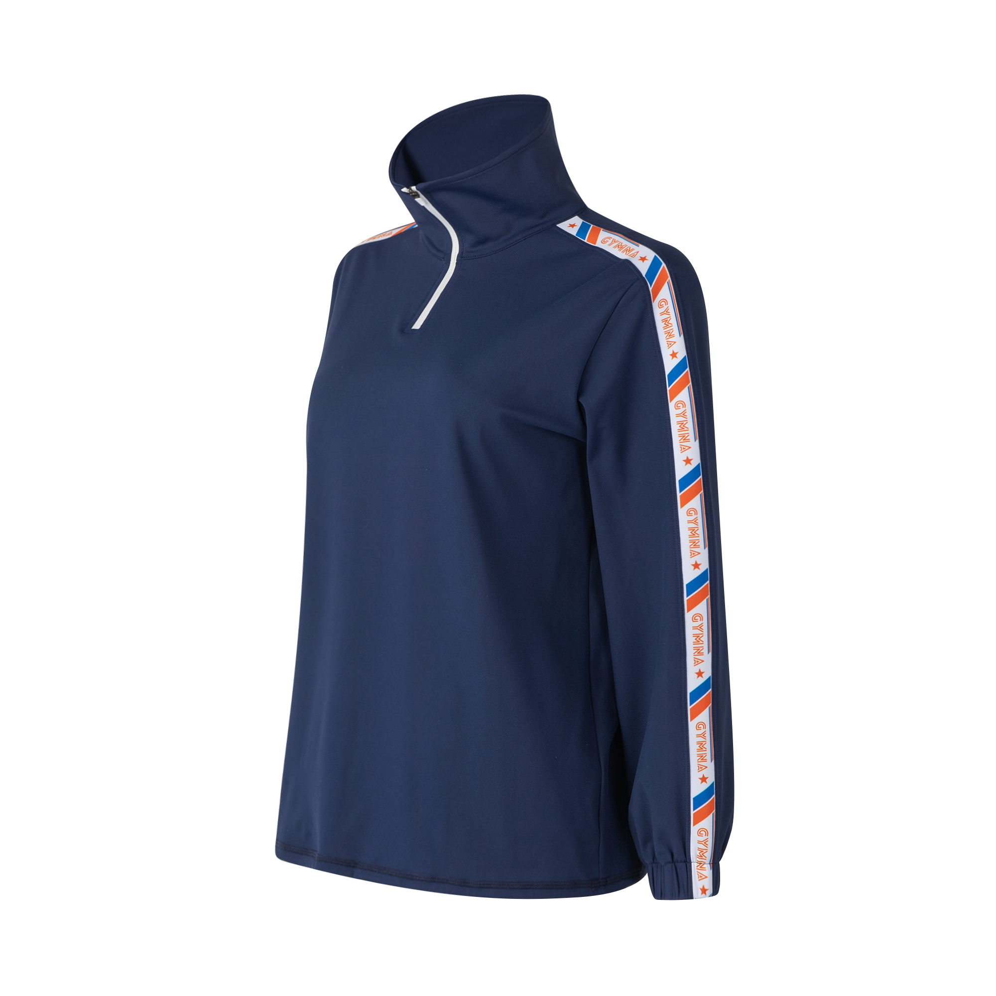 gymna春季新款复古学院风运动半拉链高领上衣跑步健身长袖卫衣女,淘宝优惠券,粉丝福利购,淘宝优惠卷