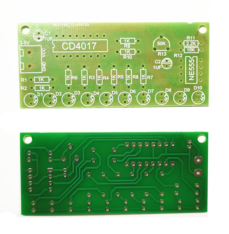 十路流水灯套件 CD4017+NE555 10路LED流水灯闪灯DIY电子制作散件,淘宝优惠券,粉丝福利购,淘宝优惠卷
