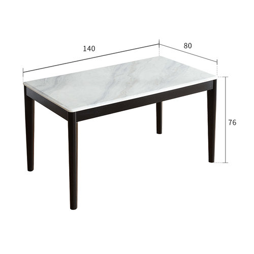 顾家家居现代简约大理石餐桌实木餐桌方桌意式轻奢餐厅家具7115T - 图2