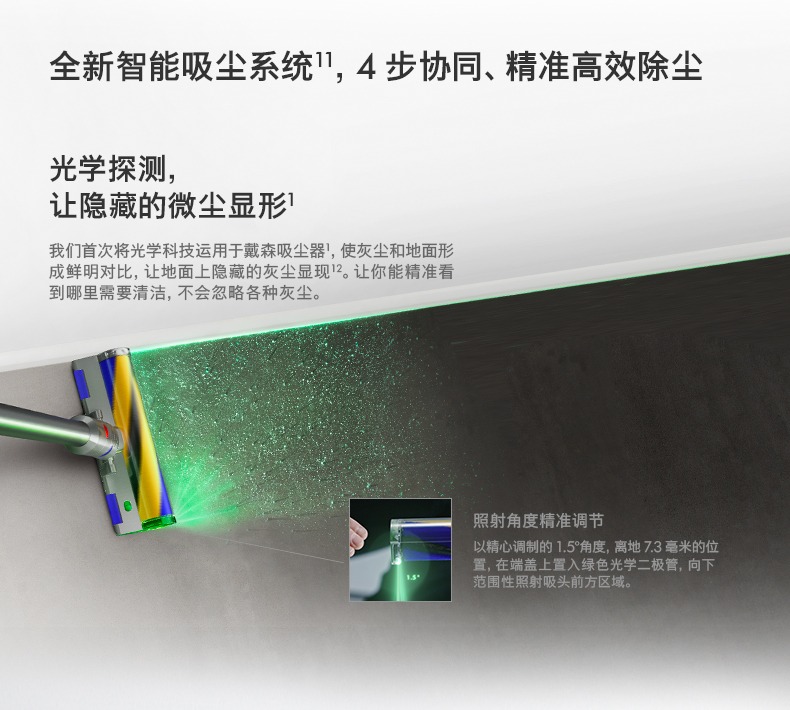 戴森（DYSON）V12 Detect Slim Fluffy轻量高端吸尘器 【2024款】 - 图3