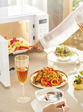 Midea/美的 微波炉PM2002 20L大容量 智能变频火力