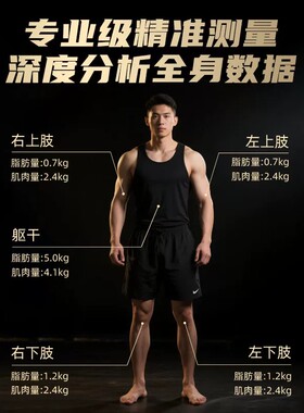 LEFU乐福八电极体脂秤智能AI专业健身减肥体重电子秤精准称测量仪