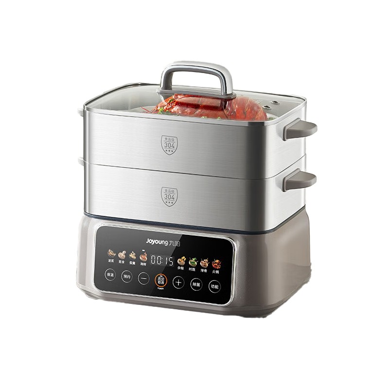 九阳电蒸锅多功能家用三层不锈钢蒸煮炖一体GZ958,淘宝优惠券,粉丝福利购,淘宝优惠卷