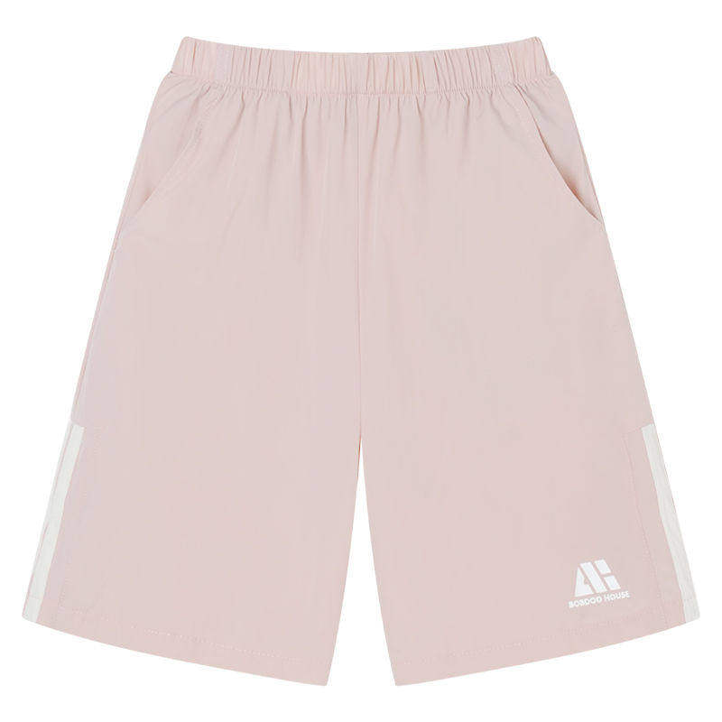 巴布豆童装2026夏季新款儿童速干休闲男女透气印花中大童宽松短裤