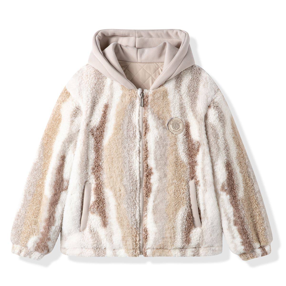 巴布豆童装儿童毛毛衣外套冬季女童加绒保暖,淘宝优惠券,粉丝福利购,淘宝优惠卷