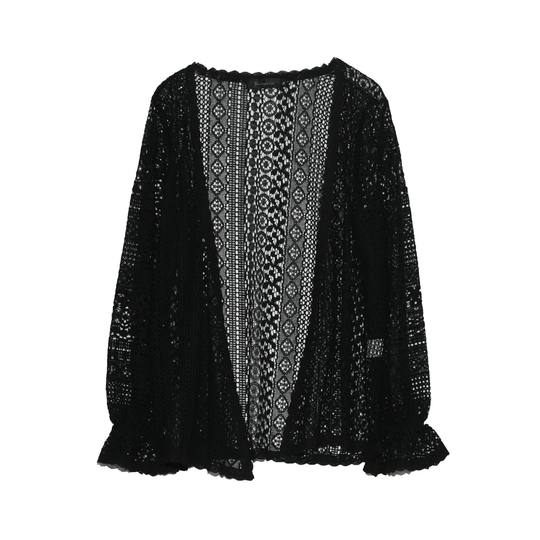 Vielseitige neue Sommer-Schalbluse aus Spitze