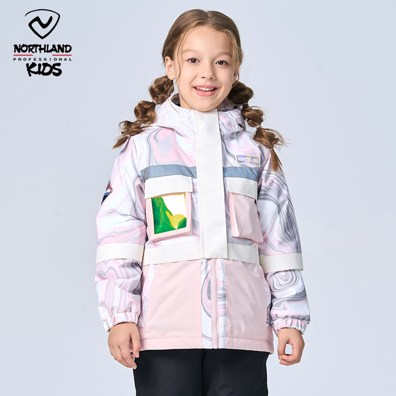 [商场同款]诺诗兰童装女童滑雪服新款中大童时尚杜邦棉防风棉服,淘宝优惠券,粉丝福利购,淘宝优惠卷