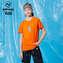 诺诗兰童装大男童速干T恤短袖