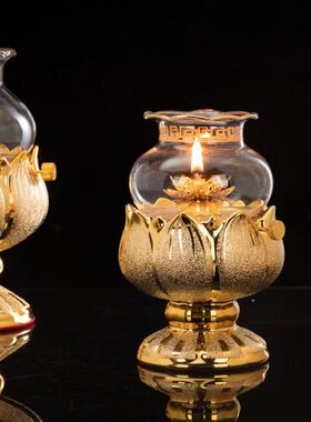 新款莲花灯供佛灯香油灯
