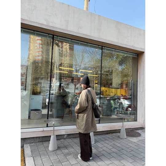 45 Chaqueta gruesa de algodón larga estilo ropa de trabajo con cuello de cormorán japonés 25 Cormorán de nuevo estilo de otoño e invierno