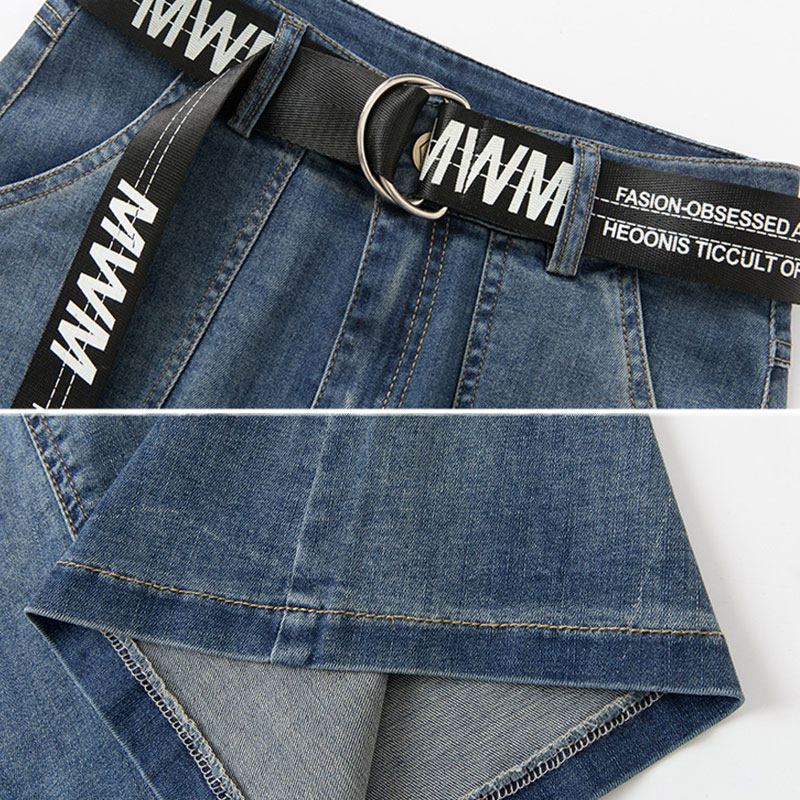 a字款2022大码中长款高腰牛仔裙 姿寇儿半身裙