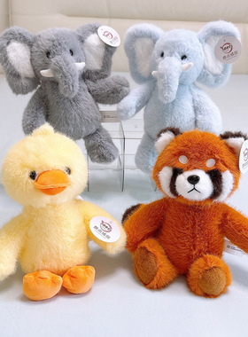 原点绒创森森系列动物玩偶浣熊公仔小狗布娃娃礼物大象儿童玩具