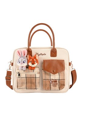 迪士尼正版授疯狂动物城系列朱迪尼克史迪奇毛绒玩偶斜挎包双肩包