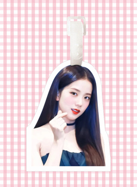 金智秀BLACKPINK书包挂件大头明星飞机行李旅行箱登机挂吊牌Ji