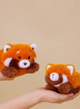 正版赛特嘟嘟弹力颗粒小熊猫公仔动物玩偶桌伴毛绒玩具儿童玩偶