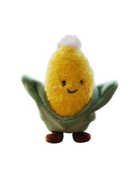 蔬菜白菜西兰花公仔毛绒挂件玉米大葱小号娃娃机毛绒玩具挂件公仔
