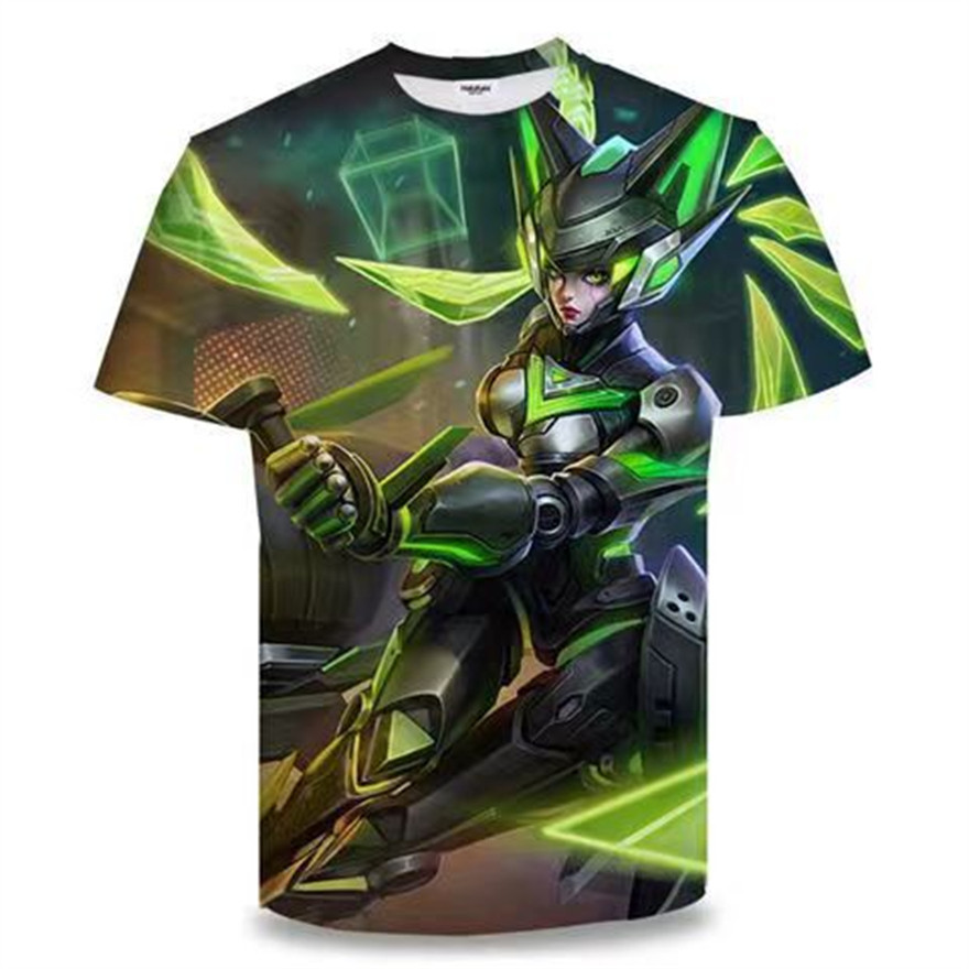 王者荣耀衣服王者荣耀衣服男短袖T恤地狱火赵怀真云缨鹤归松栖镜曜铠学生衣服