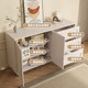 Creamy style household bedroom chest cabinet storage cabinet