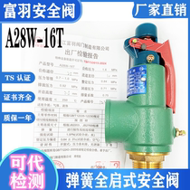 Zhejiang Fuyu A28W-16T A28H-16 spring type safety valve DN15 20 25 25 40 40 50