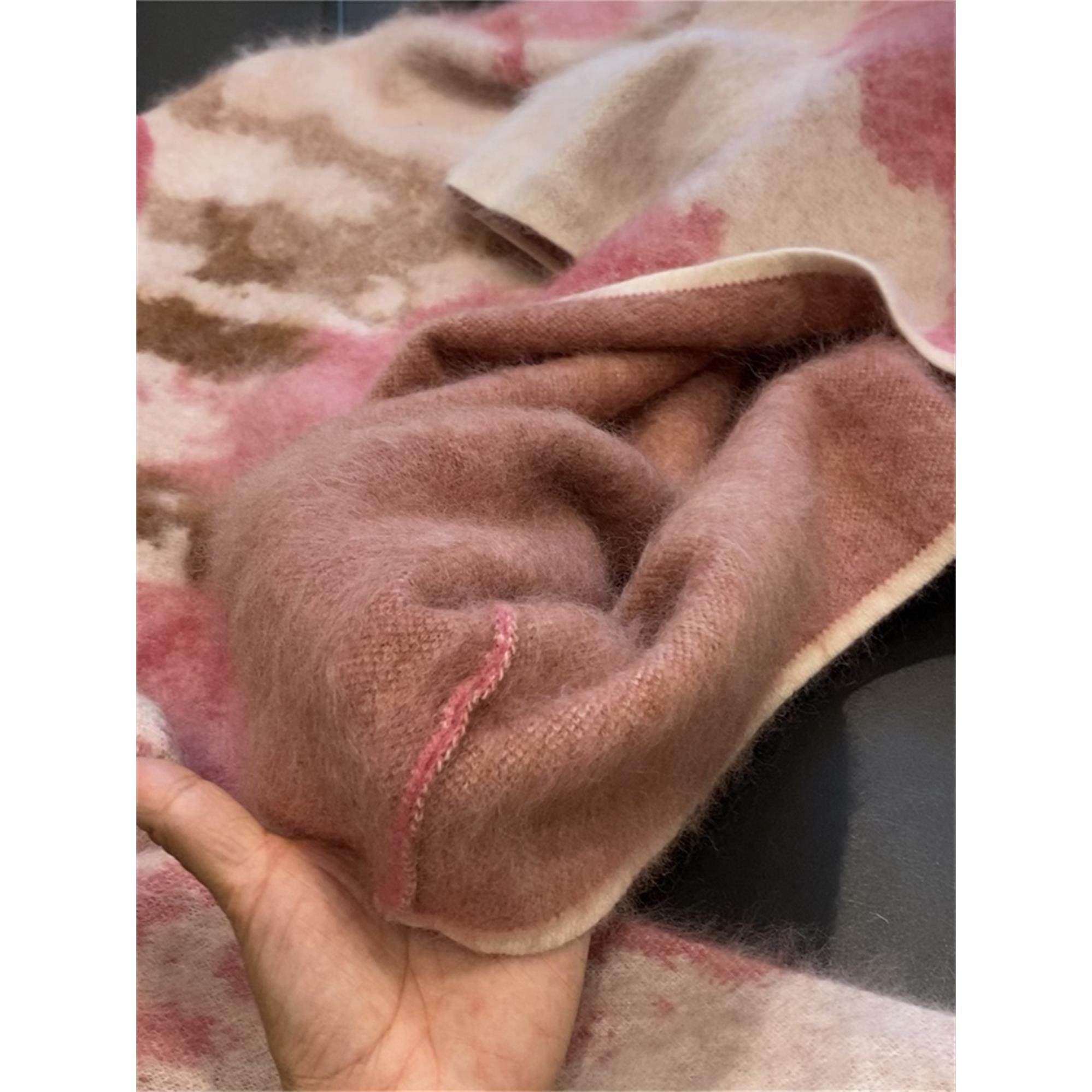 油画感小皮草~山羊绒拉绒提花羊毛拉毛毛衣加厚套头针织衫上衣女,淘宝优惠券,粉丝福利购,淘宝优惠卷