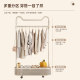 Floor-standing carbon steel multifunctional simple clothes hanger