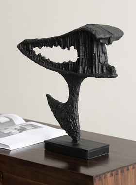 可定制抽象化石雕塑摆件现代简约