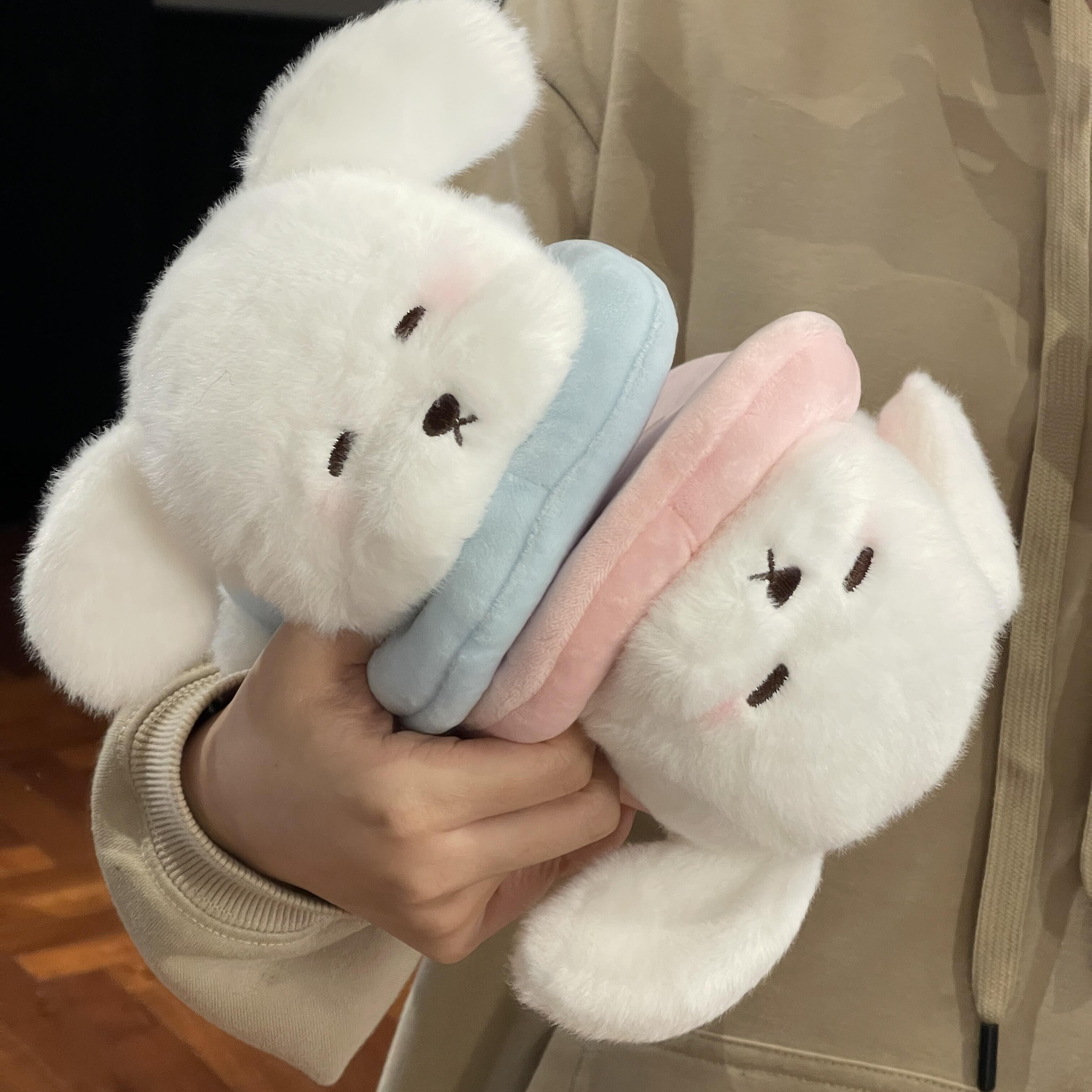 怪想派对补丁兔子考拉公仔毛绒玩具可爱情侣拖鞋小狗治愈陪伴玩偶,淘宝优惠券,粉丝福利购,淘宝优惠卷