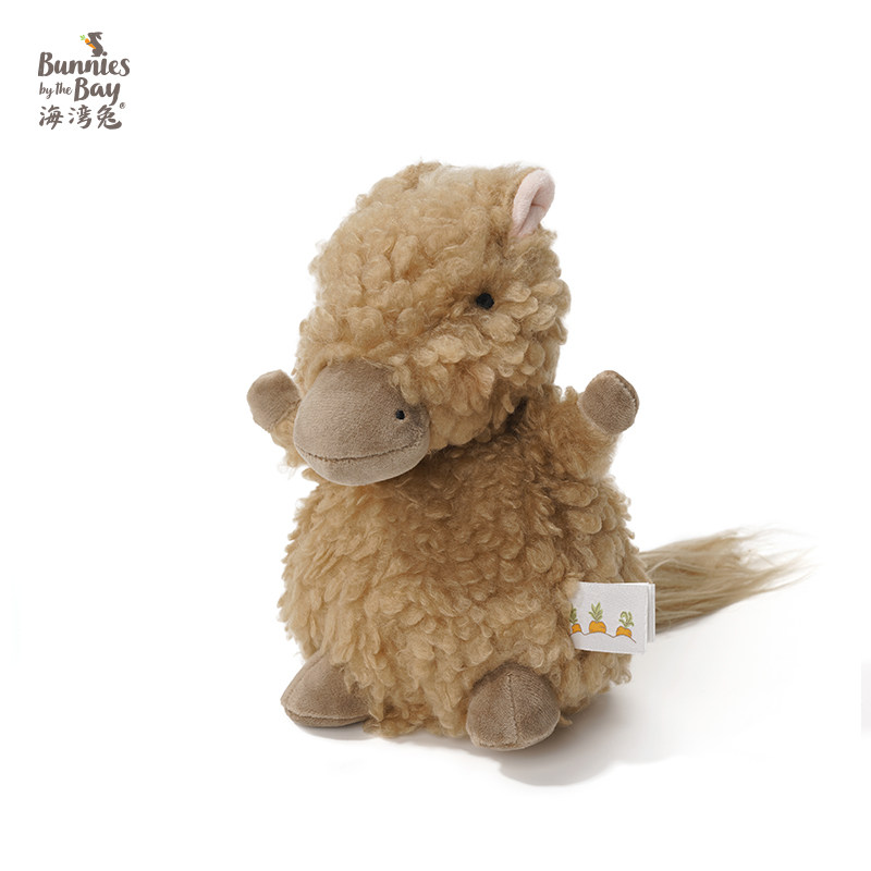 海湾兔Bunnies 卷毛棕色小马毛绒玩偶生肖马公仔萌趣摆件新年礼物,淘宝优惠券,粉丝福利购,淘宝优惠卷