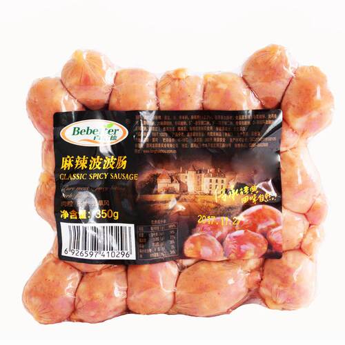 百倍德麻辣波波肠纯猪肉制作无淀粉添加丸子肠烧烤火锅烤肠家商用 - 图2