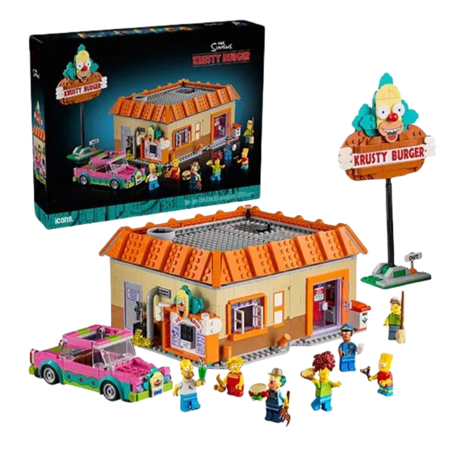The Simpsons Krusty's Burgers Building Block Toy