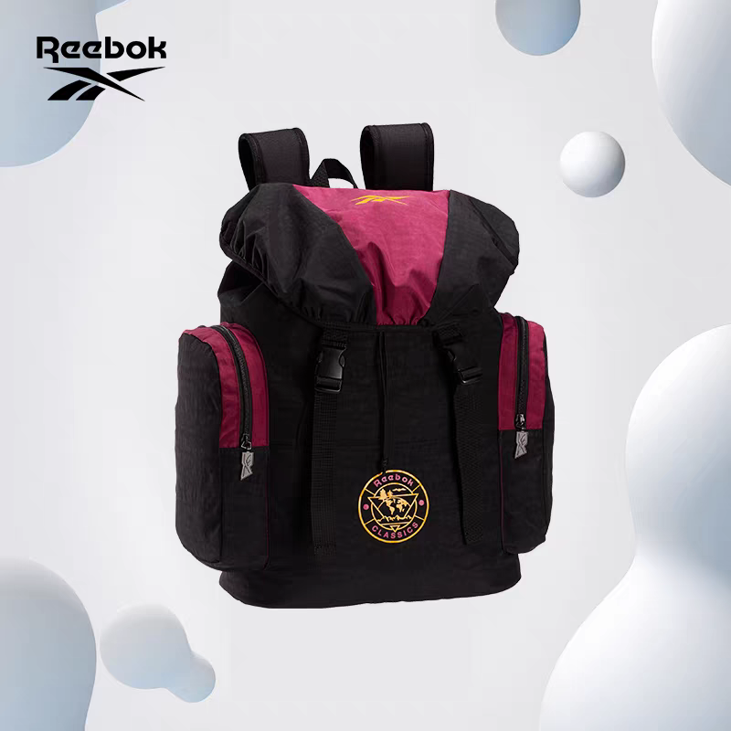 【F仓】Reebok/锐步 经典 大容量LOGO款百搭收纳双肩包书包
