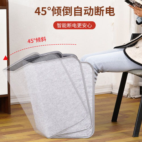 冬天暖腿神器暖脚宝办公桌下取暖碳晶插电加热脚垫节能三围取暖器 - 图2