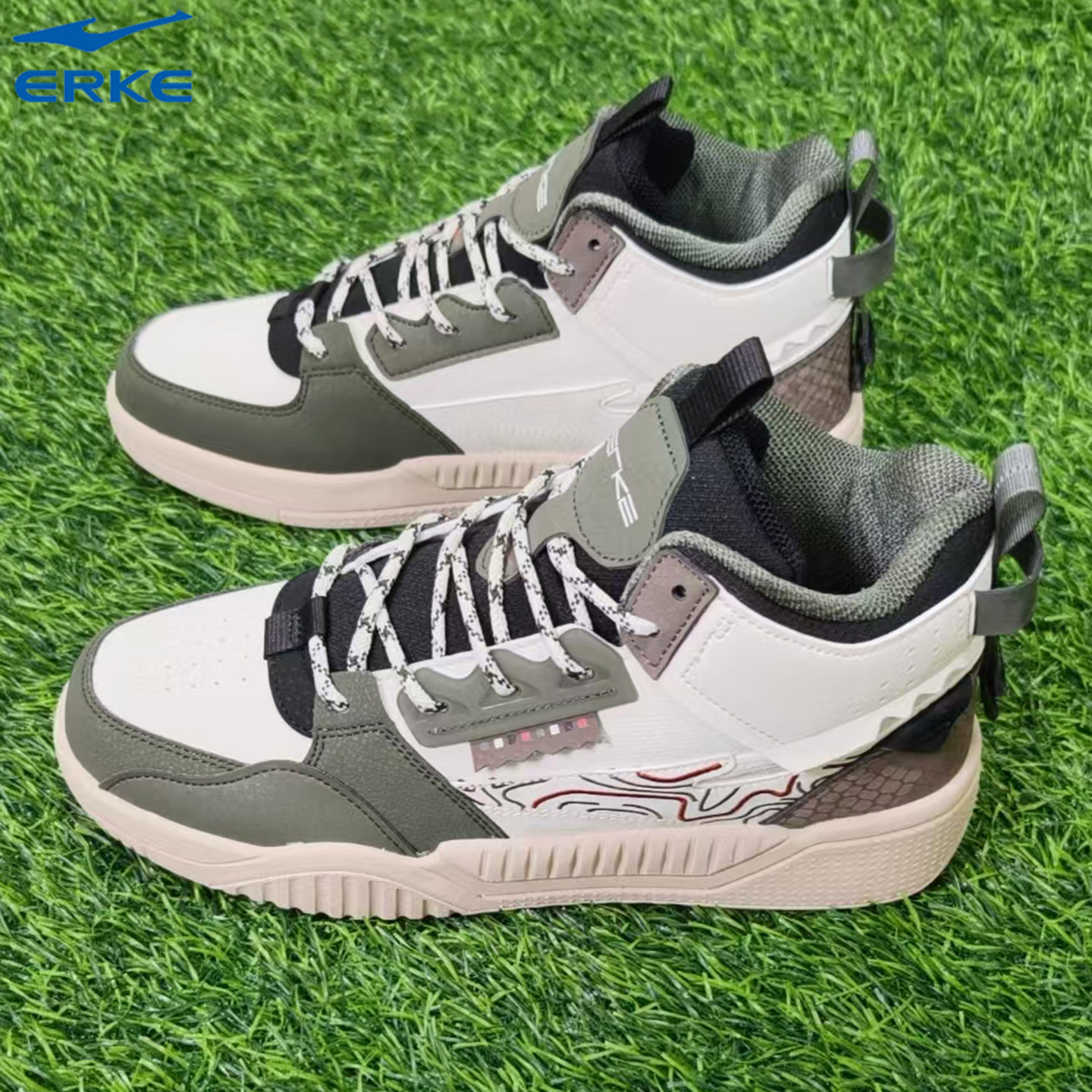 鸿星尔克板鞋秋冬新款轻便百搭软底舒适耐磨休闲风时尚潮流滑板鞋,淘宝优惠券,粉丝福利购,淘宝优惠卷