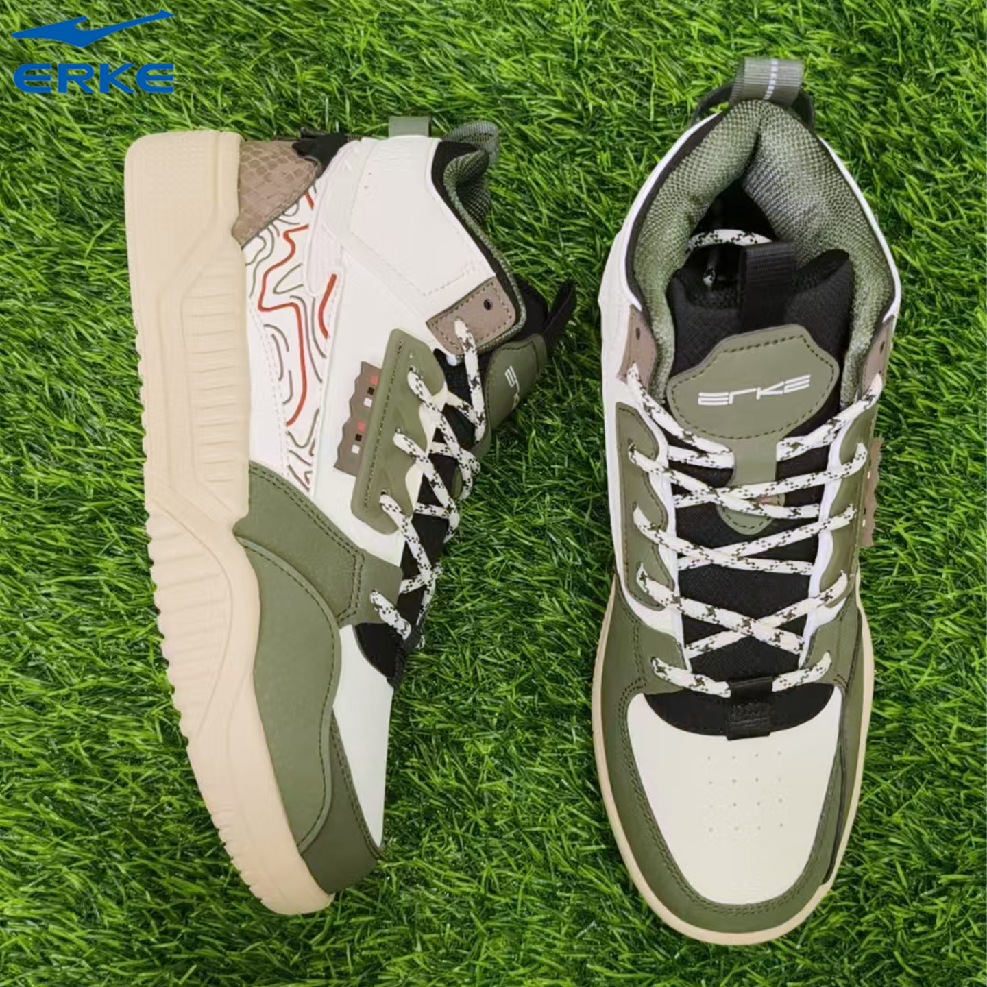 鸿星尔克板鞋秋冬新款轻便百搭软底舒适耐磨休闲风时尚潮流滑板鞋,淘宝优惠券,粉丝福利购,淘宝优惠卷