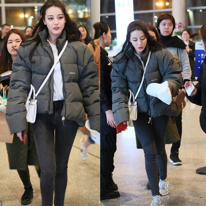 烟灰色2020年新款秋季高腰牛仔裤 佩艳牛仔裤