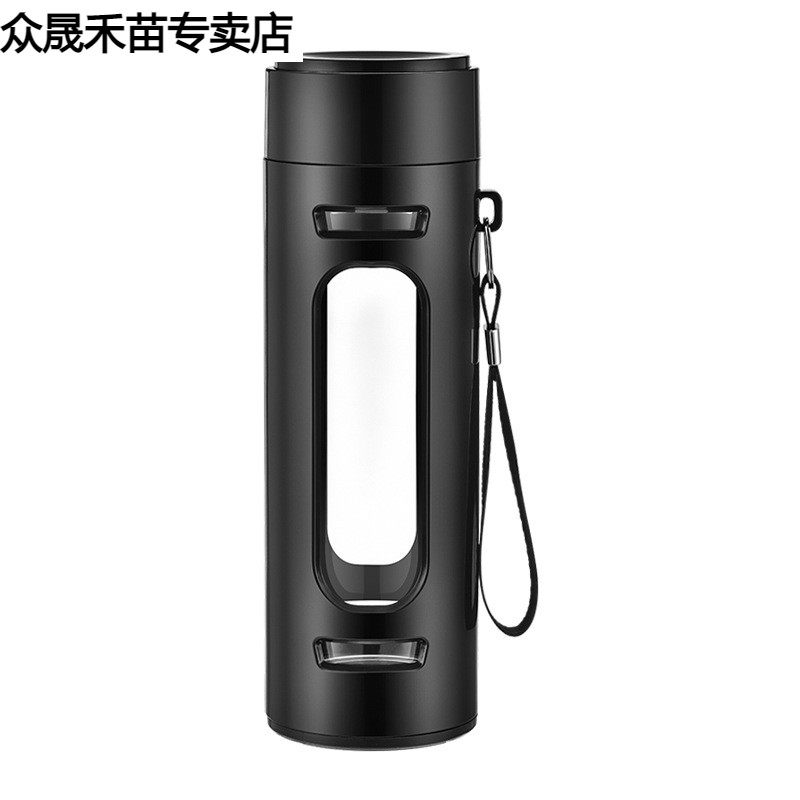 超大号玻璃杯大容量双层耐高温防摔水杯男便携广告杯车载泡茶杯子,淘宝优惠券,粉丝福利购,淘宝优惠卷