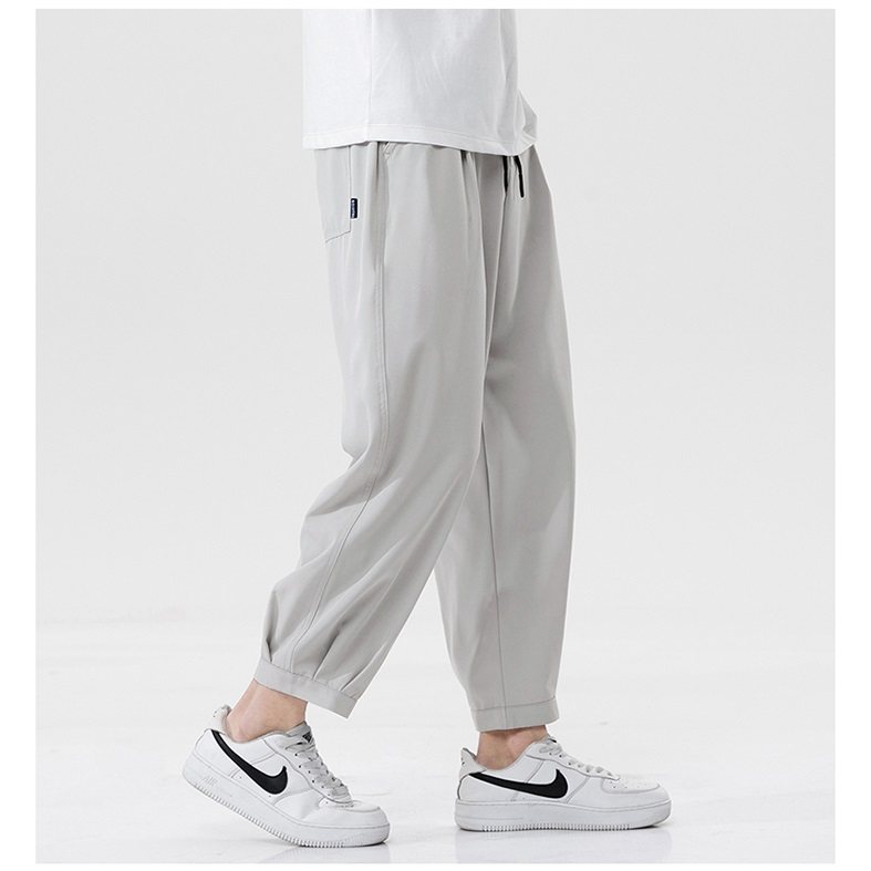 黎狮玛冰丝男裤9夏季宽松休闲裤子 黎狮玛休闲裤