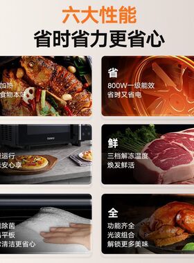 格兰仕微波炉变频23升平板式微蒸烤一体机智能家用光波炉2025新款