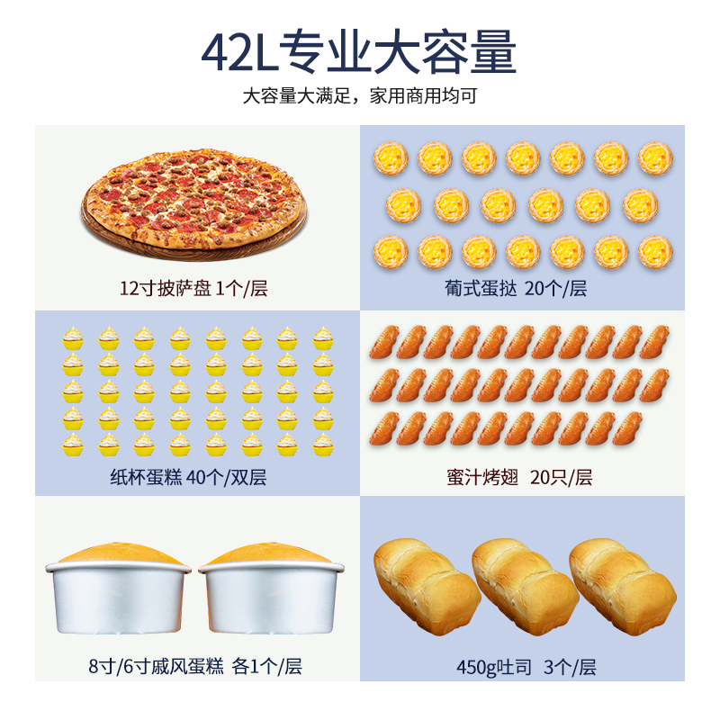 格兰仕热风烘焙42l升双层电烤箱 格兰仕晶宸志电烤箱