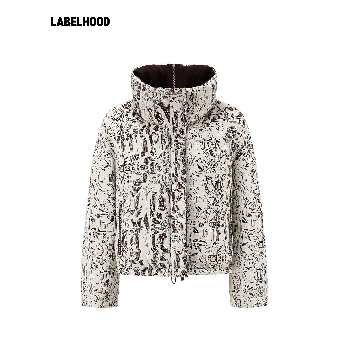 【deepmoss】蕾虎水中倒影提花羽绒短外套百搭秋冬气质女装上衣,淘宝优惠券,粉丝福利购,淘宝优惠卷