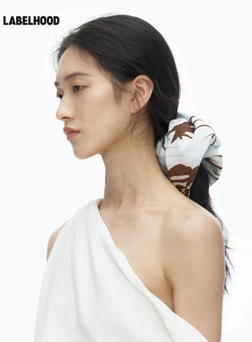 YIRANTIAN缎面印花水母发圈
