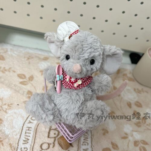 适用于jellycat15cm甜美小鼠厨师帽子yummy美味兔企鹅可爱口水巾 - 图0