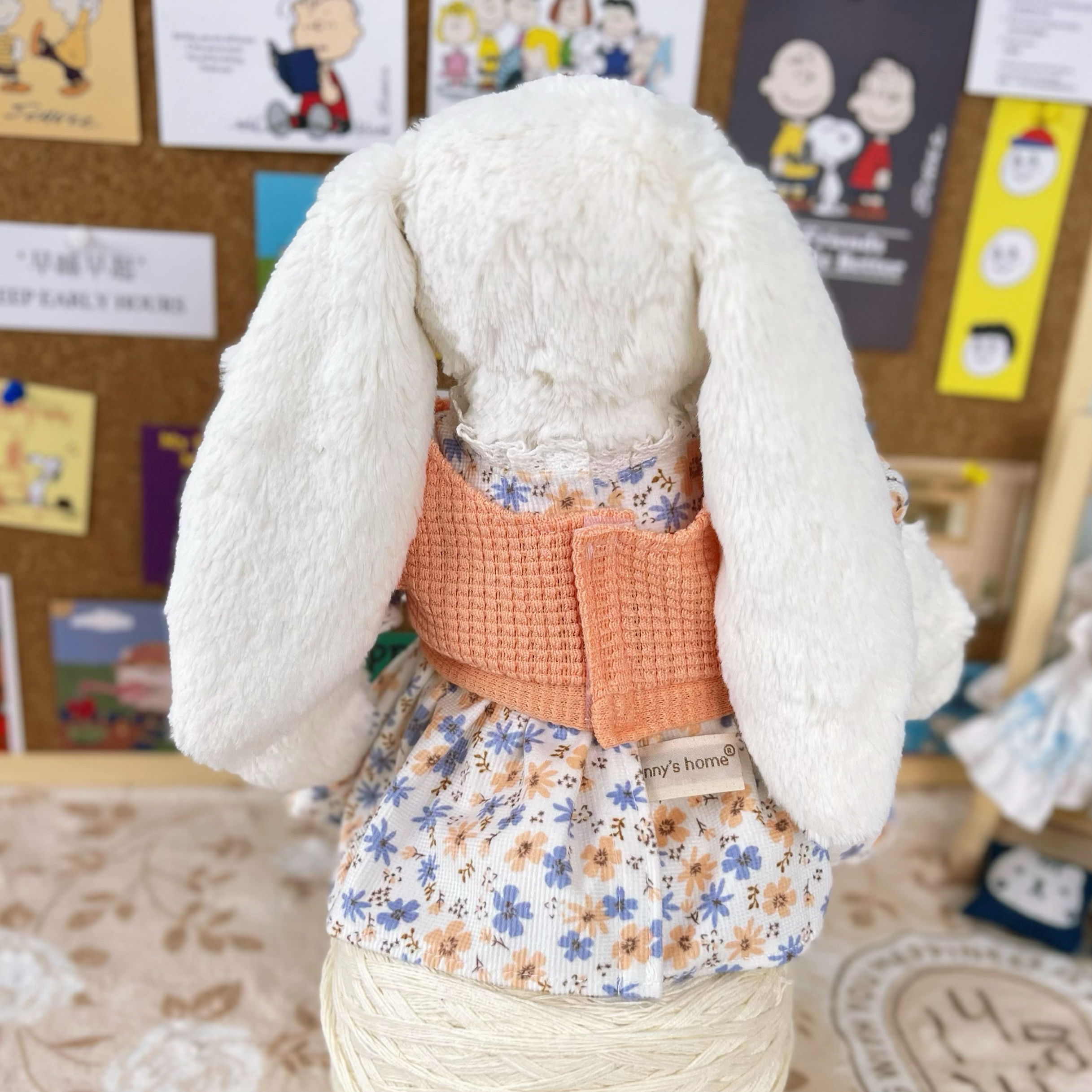 Jellycat31cm邦尼兔春天衣服新款连衣裙子斜挎包包替换娃衣着替 - 图3