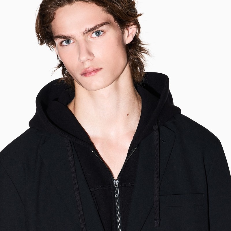 ARMANI EXCHANGE/阿玛尼冬季新款男士平驳领单排扣休闲西装外套,淘宝优惠券,粉丝福利购,淘宝优惠卷