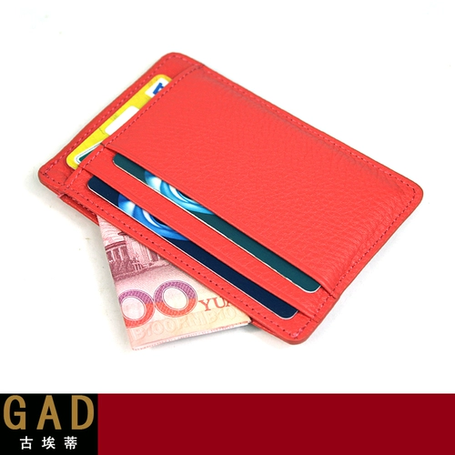 Ультратонкий универсальный картхолдер, рабочий кожаный кошелек, воловья кожа, из натуральной кожи