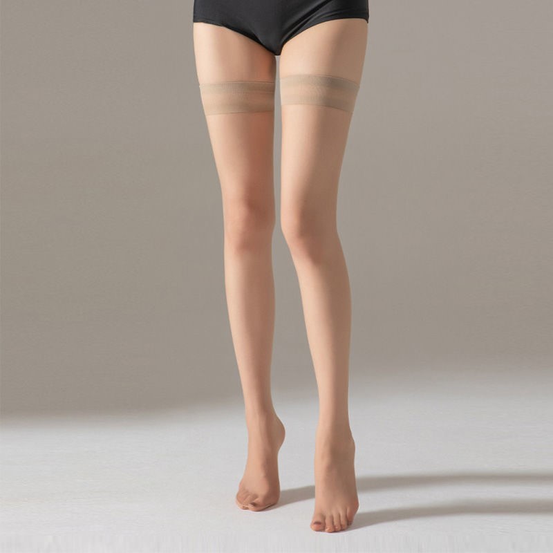 2双零度裸肌隐形脚尖透明长筒袜 呼噜城打底裤