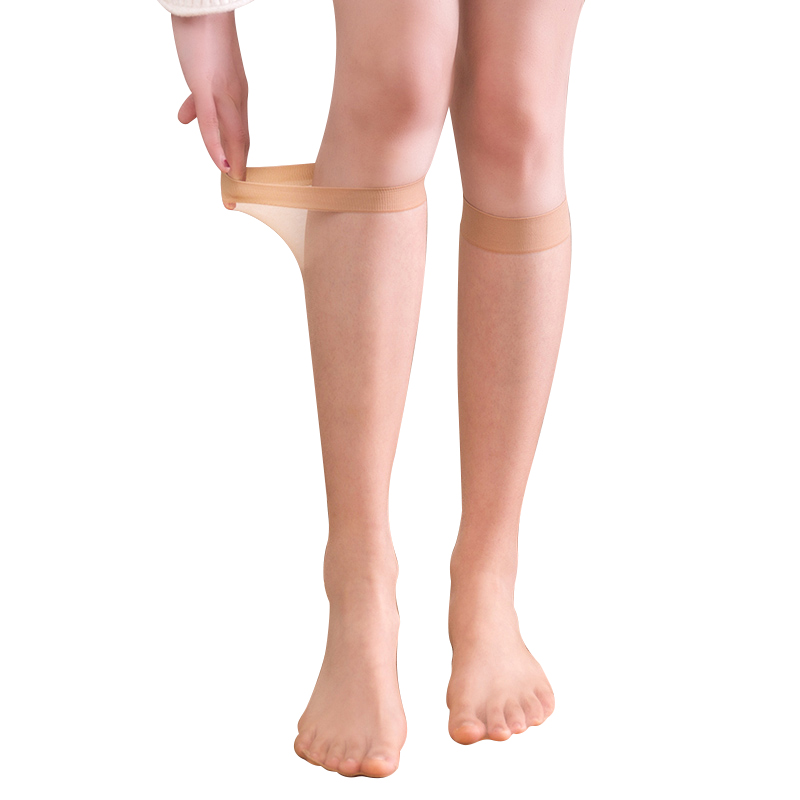 10双中筒防勾丝夏超薄肉色中长袜子 呼噜城打底裤