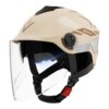 Summer helmet for women with double mirrors, bike-friendly, electric bike, double lenses for men, all seasons, pink, can be worn with myopia glasses
